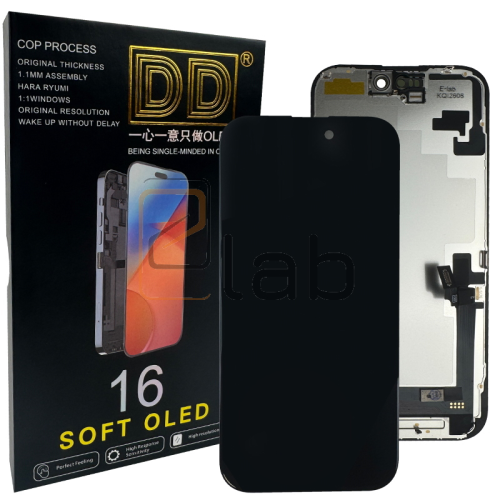 DISPLAY - LCD IPHONE 16 DIAGNOSABLE SOFT OLED DD
