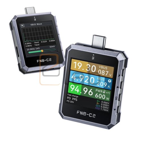 TESTER - RILEVATORE DI CORRENTE E TENSIONE DIGITALE MULTIFUNZIONE TYPE-C FNB-C2 FNIRSI
