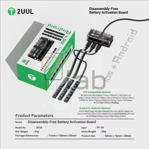 ATTIVATORE DI BATTERIA UNIVERSALE A RICARICA VELOCE 2UUL BT05