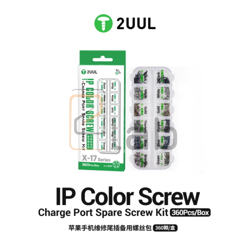 SPARE SCREW - KIT VITI PER PORTA RICARICA IPHONE CS13 2UUL - 360 PEZZI