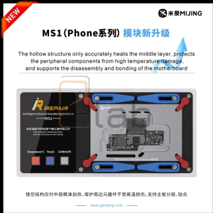 BASETTA PER LAVORAZIONE SCHEDA MADRE IPHONE 17 PRO - 17 PRO MAX PER PRERISCALDATORE MS1 IREPAIR