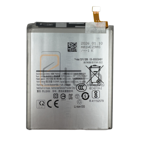 BATTERIA COMPATIBILE SAMSUNG GALAXY S24 ULTRA S928B EB-BS928ABY