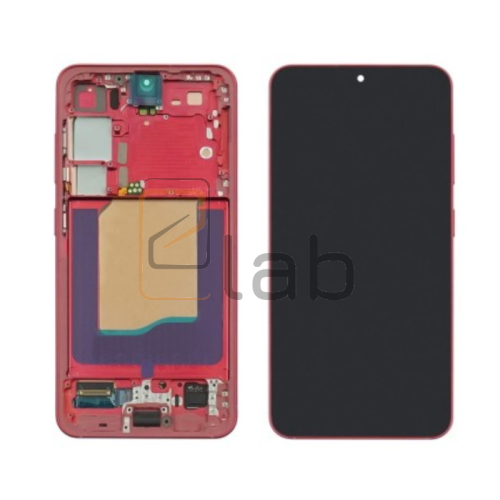 DISPLAY LCD SAMSUNG SERVICE PACK S25 5G 2024 S931B CORAL RED - ROSSO