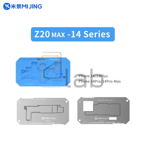 STENCIL PER REBALLING LAYER SCHEDA MADRE IPHONE SERIE 14 Z20 MAX MIJING