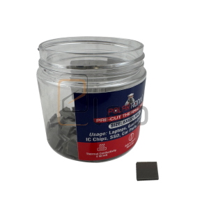 DISSIPATORE DI CALORE PAD TERMICO IN SILICONE 6X6X1MM POLARTRONIX - 100 PEZZI