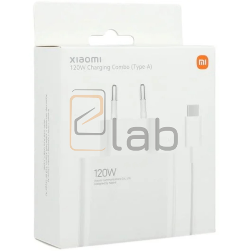 CARICABATTERIE COMPLETO XIAOMI 120W 6A TYPE-C 