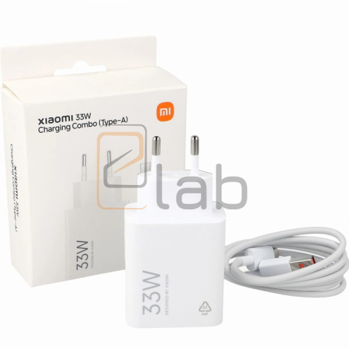 CARICABATTERIE COMPLETO XIAOMI 33W TYPE-C 