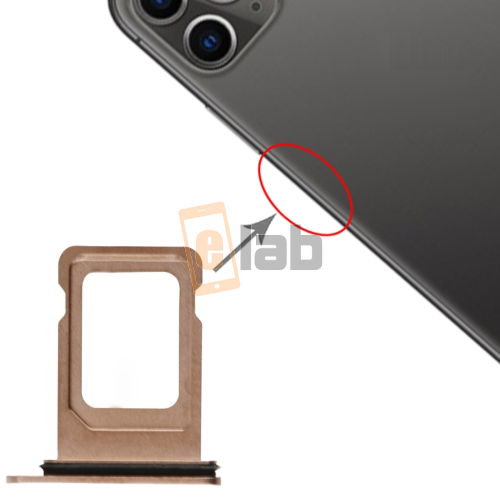 CARRELLO SIM CARD IPHONE 11 PRO - 11 PRO MAX ORO