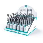 SET CAVI DI RICARICA LIGHTNING IN ALLUMINIO 1M NERO + ESPOSITORE US-SJ448 U55 USAMS - 30 PEZZI