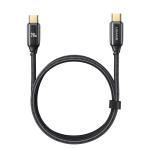 CAVO DI RICARICA TYPE-C / TYPE-C IN LEGA DI ZINCO 240W 2M NERO US-SJ581 U82 USAMS