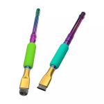 COPPIA PENNELLI IN ACCIAIO SPAZZOLA MORBIDA E SPAZZOLA DURA ANTISTATICA MULTIUSO PER PULIZIA PCB SS2 MIJING