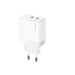 CARICABATTERIE A DOPPIA PORTA TYPE-C A CARICA VELOCE 40W BIANCO T54 US-CC172 USAMS