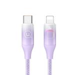 CAVO DI RICARICA A CARICA VELOCE TYPE-C / LIGHTNING 1.2M VIOLA US-SJ638 USAMS