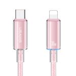 CAVO DI RICARICA A CARICA VELOCE TYPE-C / LIGHTNING TRASPARENTE 1.2M 30W ROSA US-SJ659 USAMS