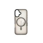 COVER IN POLICARBONATO SATINATO E TPU PER IPHONE 16 GRIGIO