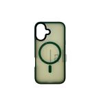 COVER IN POLICARBONATO SATINATO E TPU PER IPHONE 16 PLUS VERDE MILITARE