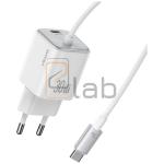 CARICABATTERIE COMPLETO TYPE-C A CARICA VELOCE 30W BIANCO US-CC264 USAMS