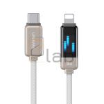 CAVO DI RICARICA TYPE-C / LIGHTNING IN LEGA DI ZINCO 30W 1.2M TITANIUM US-SJ743 USAMS