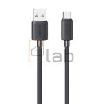 CAVO DI RICARICA A CARICA VELOCE TYPE-C NERO A RIGHE US-SJ698 3A 3M SERIE KY USAMS