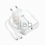 CARICABATTERIE COMPLETO A CARICA RAPIDA TYPE-C BIANCO PD 25W FORCELL