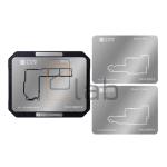 BASETTA CON STENCIL PER REBALLING SCHEDA MADRE IPHONE SERIE 17 YCS