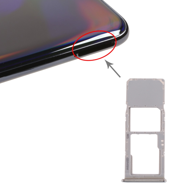 CARRELLO SIM PER SAMSUNG GALAXY A70 A705F FLEX FLAT SIM CARD TRAY - Foto 5 di 5